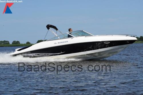 Rinker 262 Captiva tekniske specifikationer 